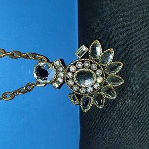 Lovely J. crew Rhinestone Long necklace